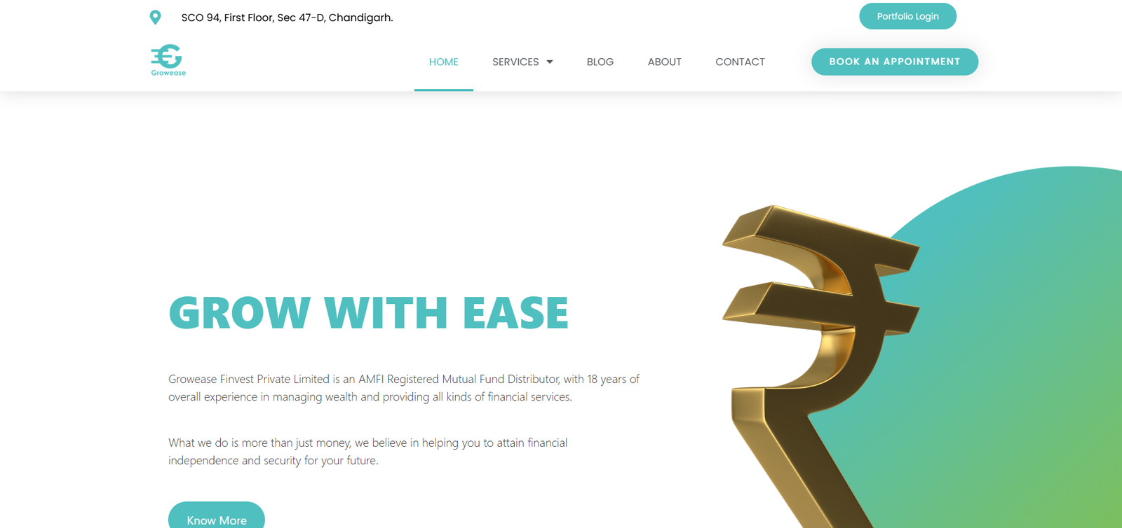 Grow with ease Website